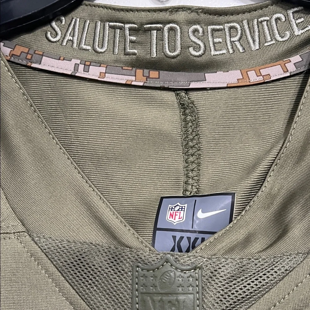 Nike Olive Green Men's Raiders Jersey Mack 52 XXL BNWT Veterans military USA - Picture 3 of 10